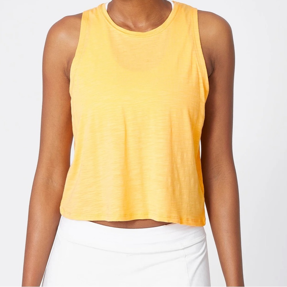NWT - Tasc Nola Crop Tank Top in Tangerine
